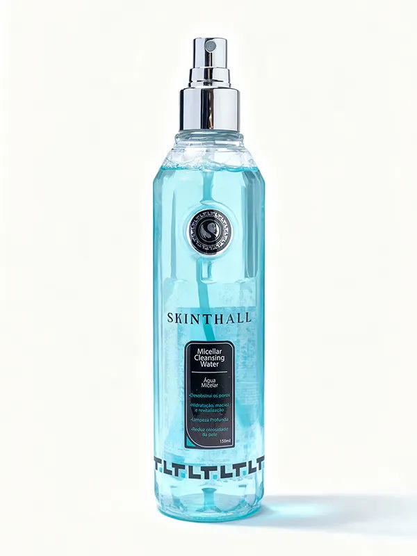 Kit Skinthall Dupla Limpeza Facial com Sabonete Espumante e Água Micelar