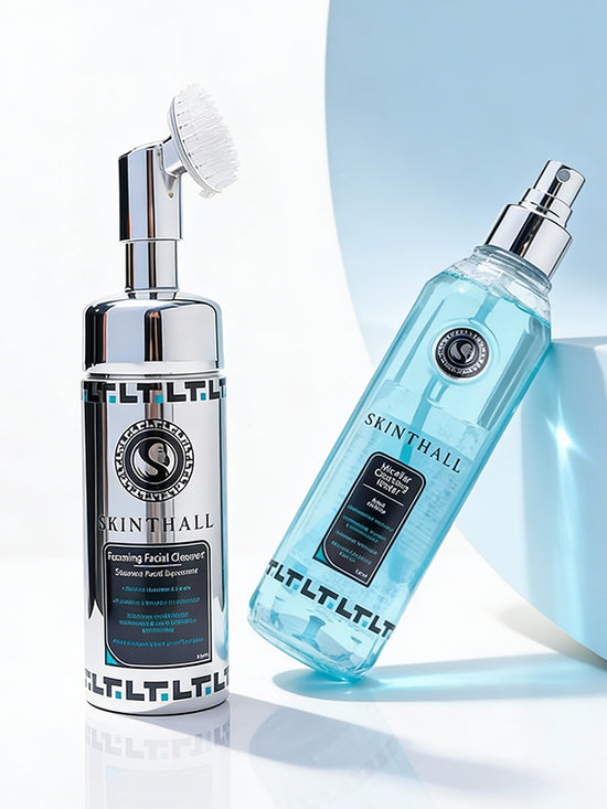 Kit Skinthall Dupla Limpeza Facial com Sabonete Espumante e Água Micelar